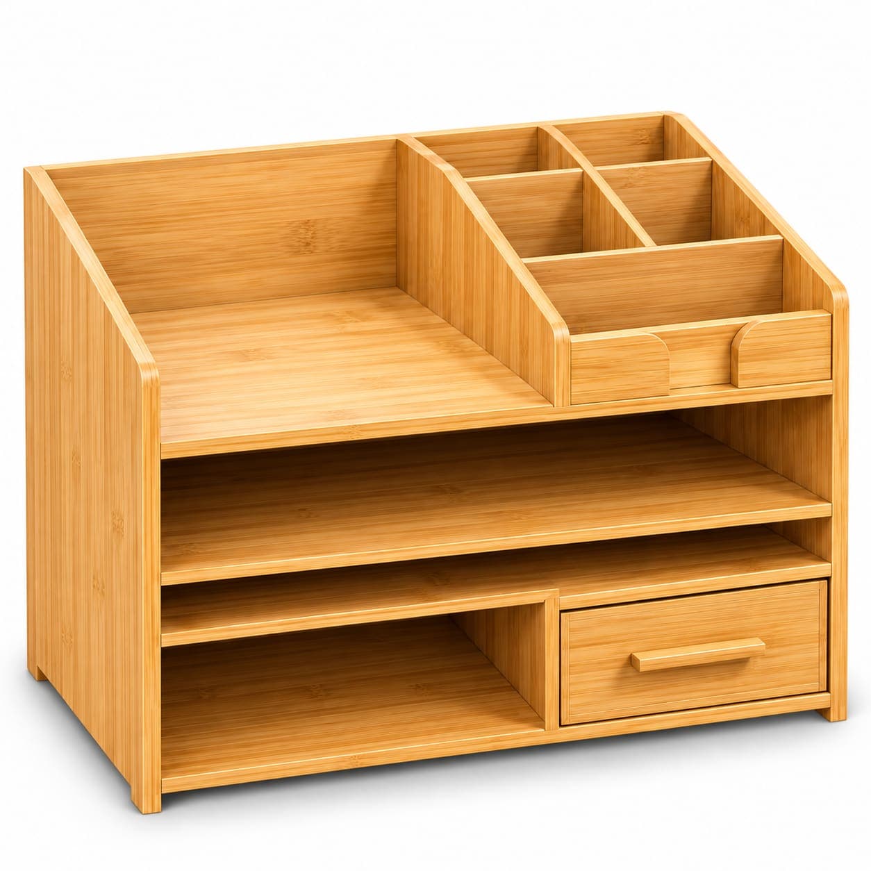 Bamboo Makeup Organizer