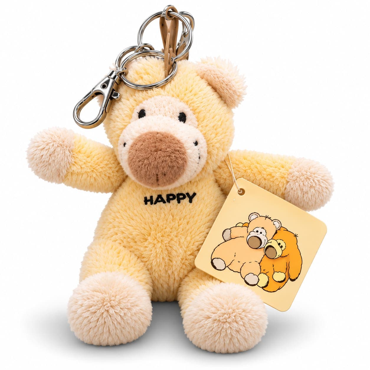 Be Happy & Smile Bear Keychain